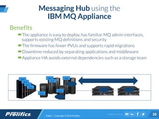 2397 The MQ Appliance as a messaging in a box and MQ MFT hub solution ...