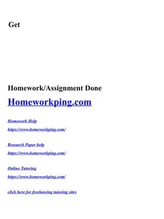 Get
Homework/Assignment Done
Homeworkping.com
Homework Help
https://www.homeworkping.com/
Research Paper help
https://www.homeworkping.com/
Online Tutoring
https://www.homeworkping.com/
click here for freelancing tutoring sites
 