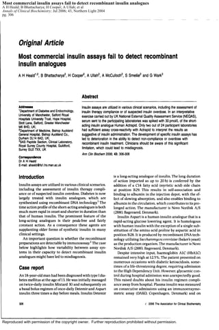 Most commercial insulin assays fail to detect recombinant insulin analogues
A H Heald; B Bhattacharya; H Cooper; A Ullah; et al
Annals of Clinical Biochemistry; Jul 2006; 43, Northern Light 2004
pg. 306




Reproduced with permission of the copyright owner. Further reproduction prohibited without permission.
 