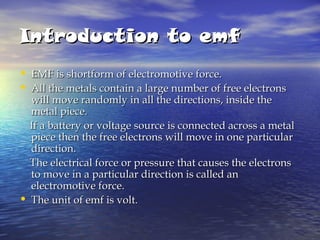 Comprehensive Overview of Statically and Dynamically Induced EMF ...