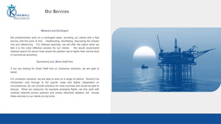 Our Services
:
Retained and Contingent
We predominantly work on a contingent basis, providing our clients with a free
service until the point of hire. Headhunting, shortlisting, discussing the chosen
role and referencing. For retained searches, we will offer this option when we
feel it is the most effective solution for our clients. We would recommend
retained search for senior hires where the position has a higher than normal level
of commercial sensitivity.
Contractors and Direct Staff Hire
If you are looking for Direct Staff Hire or Contractor solutions, we are glad to
assist.
For contractor solutions, we are able to work on a range of options. Should it be
introduction only through to full payroll, visas and flights. Dependent on
circumstances, we can provide solutions for most countries and would be glad to
discuss. When we outsource, for example arranging flights, we only work with
carefully selected proven partners and unless otherwise detailed, will include
these services to our clients at cost price.
 