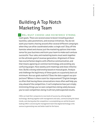 WHITEPAPER
9
_
9
C M O s M U S T C H O O S E A N D R E I N F O R C E S T R O N G
team goals. There are several areas to bo...