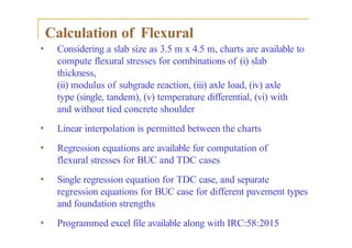 Comprehensive Design of Rigid Pavements Using IRC:58-2015 Method | PPTX