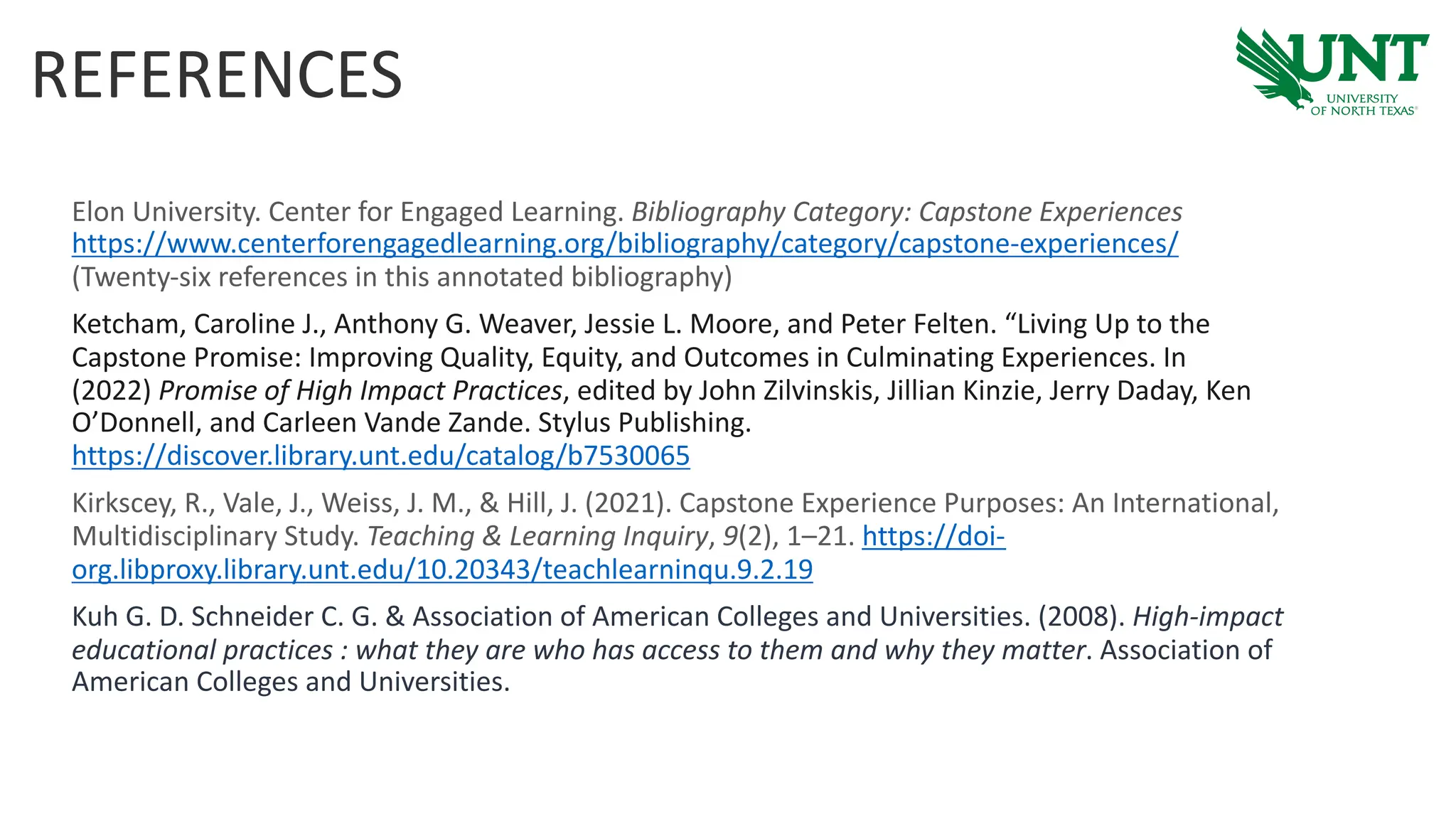 Capstone Experience Capstone Research Project Ppt