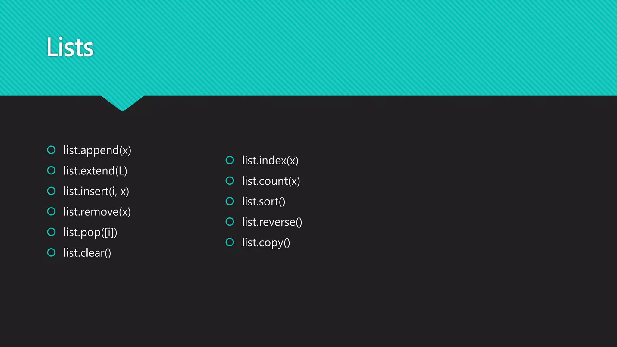 Python data structures | PPT