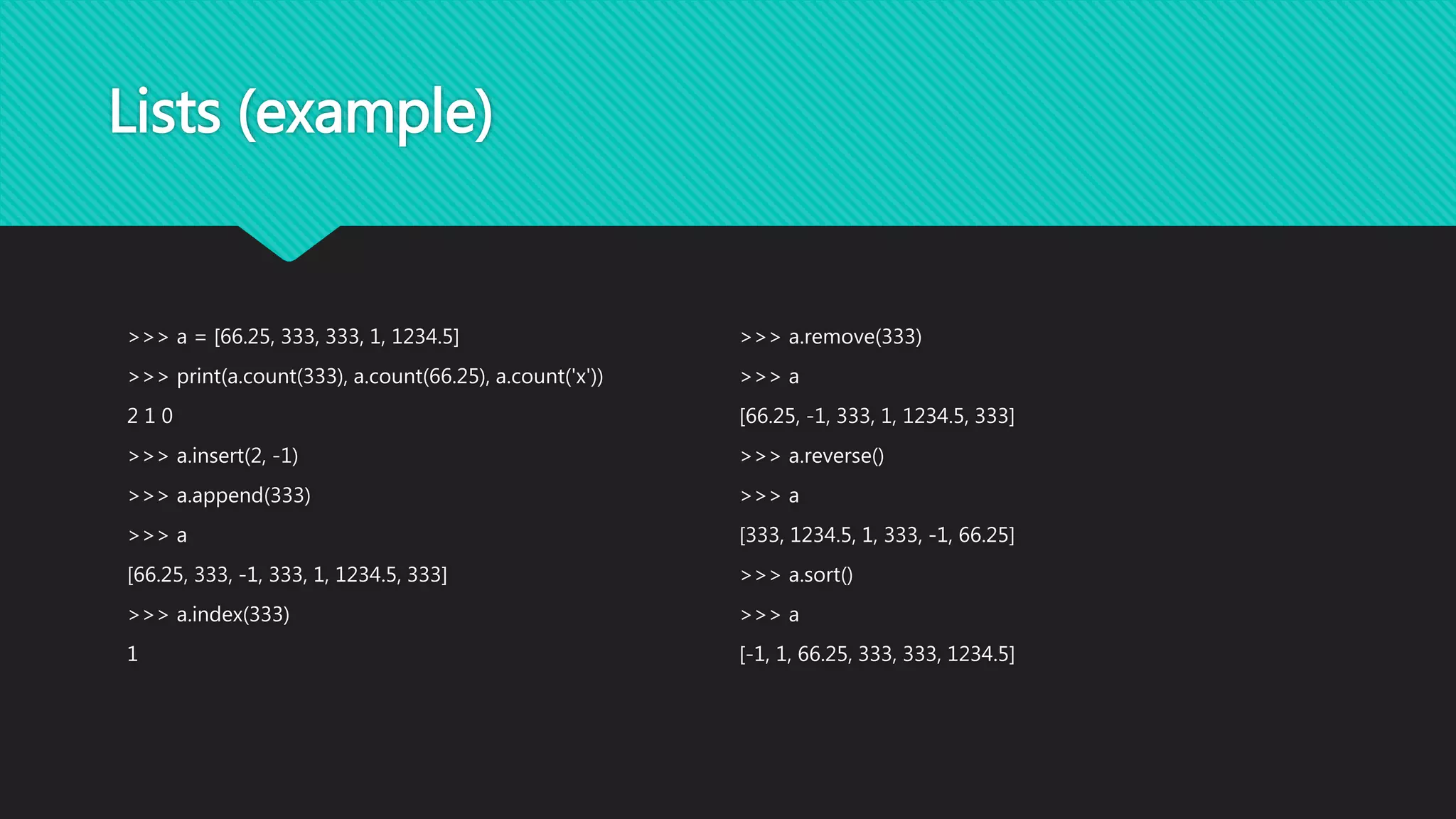 Python data structures | PPT