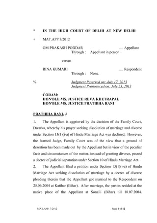 high court order and judgement