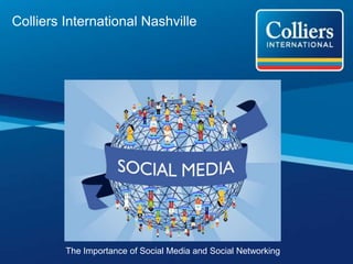 1
Colliers International Nashville
The Importance of Social Media and Social Networking
 