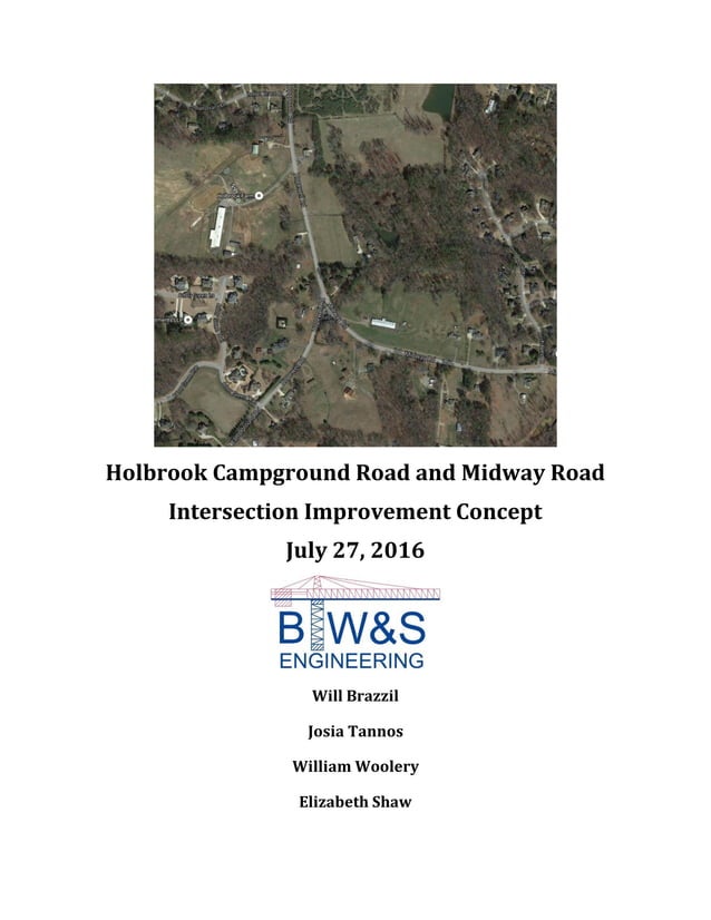 Final Report (Intersection Improvement Project) | PDF