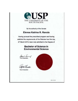 certificate BSc