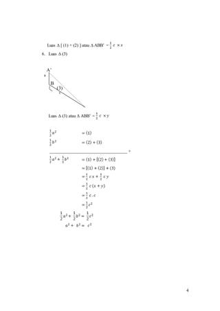 4
Luas ∆ [ (1) + (2) ] atau ∆ ABB’ =
6. Luas ∆ (3)
Luas ∆ (3) atau ∆ ABB’ =
___________________________________ +
y
c
 