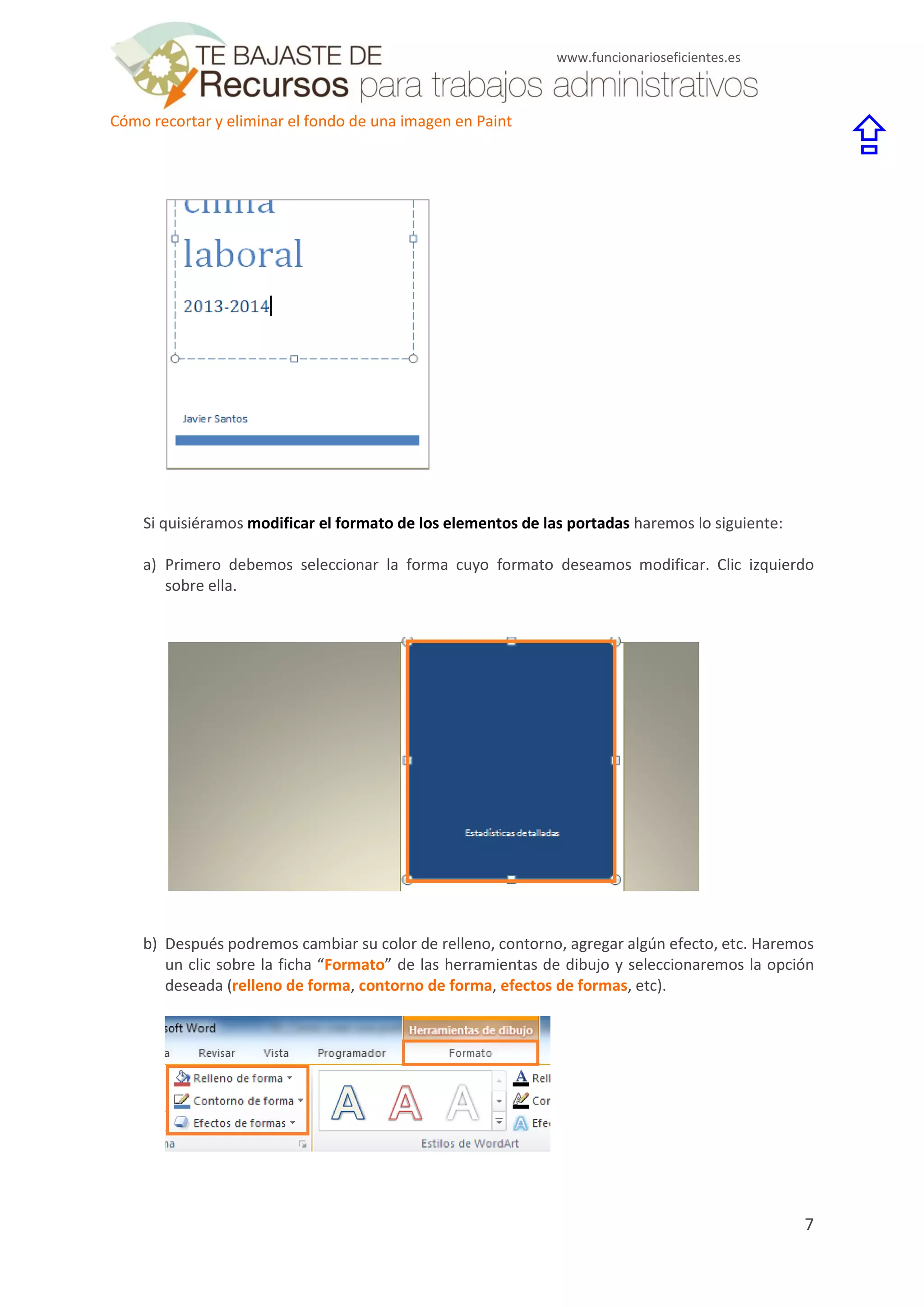 Cómo crear una portada en 1 minuto en word 2007 y 2010