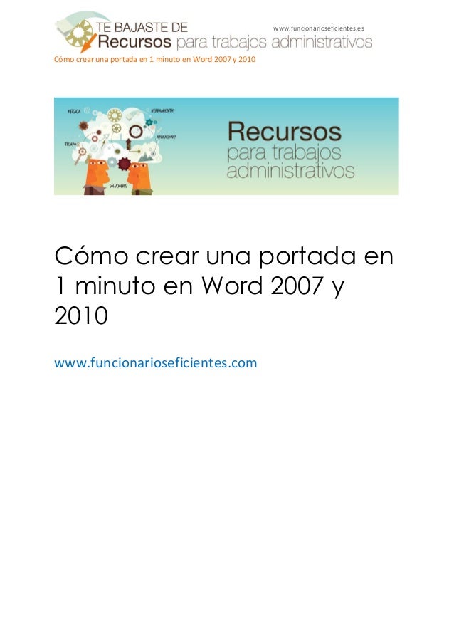 portadas para word