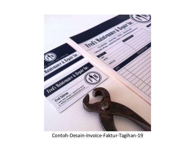 23 contoh faktur invoice tagihan dengan desain menarik