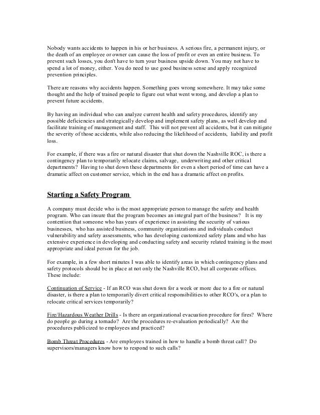 Dissertation proposal occupational safety health