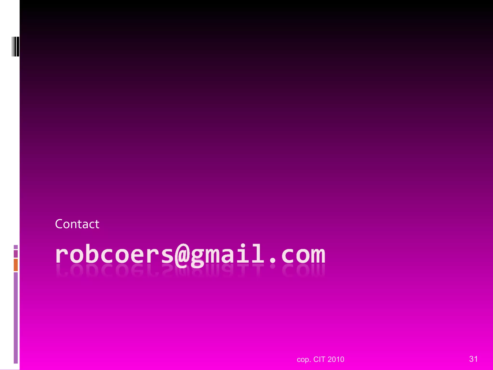 Contact cop. CIT 2010 