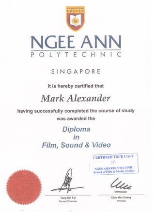 NP Diploma Cert