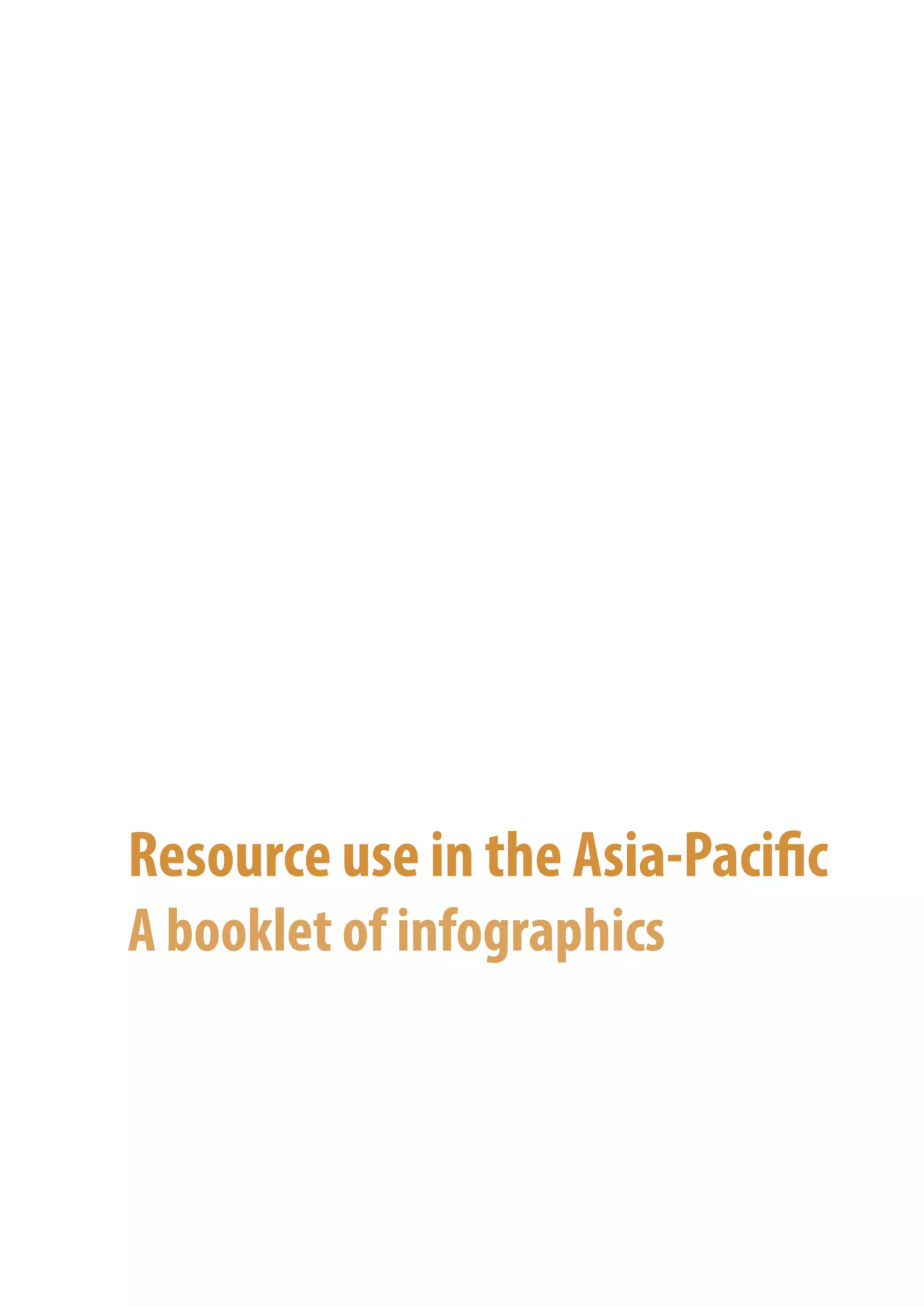 Resource use in the Asia-Pacific
A booklet of infographics
 