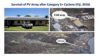 Survival of PV Array after Category 5+ Cyclone (Fiji, 2016)
 