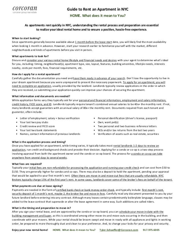 renters guide tyler schaeffer corcoran recommendation letter for co op board