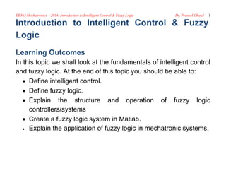Intelligent Control and Fuzzy Logic | PDF