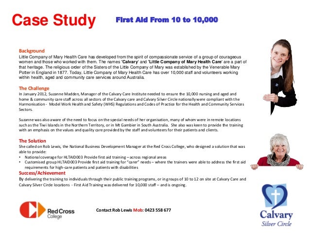 Case study for first aid project image
