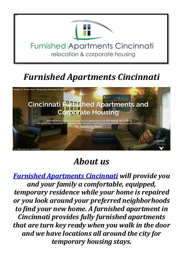 Furnished Apartment Rentals in Cincinnati, OH