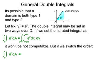 23 General Double Integrals 23 General Double Integrals