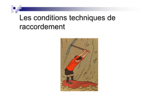 Les conditions techniques de
raccordement
 