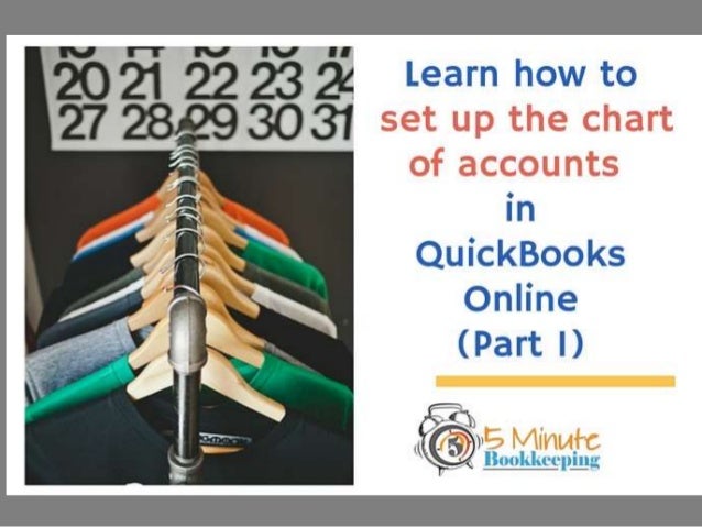 Quickbooks Online Chart Of Accounts Setup