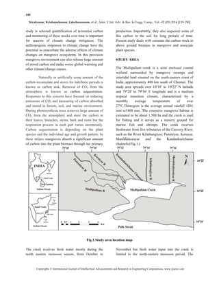 ESTIMATION OF CARBON STOCKS IN ABOVE GROUND BIOMASS IN MUTHUPET ...