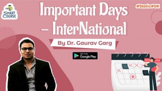 23 important days international