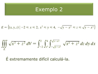 Exemplo 2
É extremamente difícil calculá-la.
 