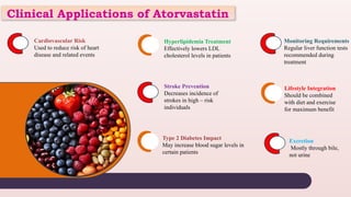 Atorvastatin Mechanism, Therapeutic Use, and Clinical Significance | PPTX