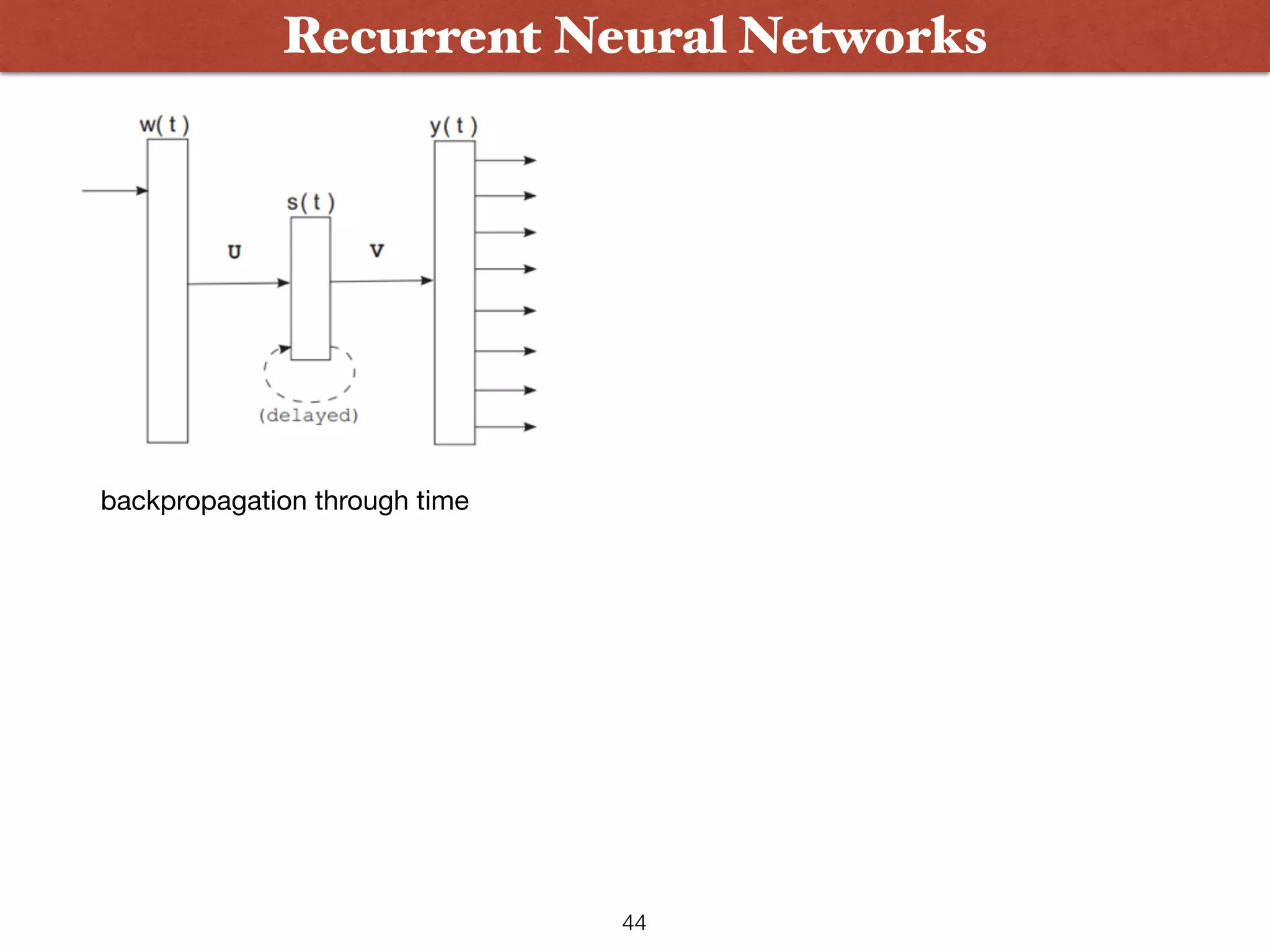44 Recurrent Neural Networks backpropagation through time 