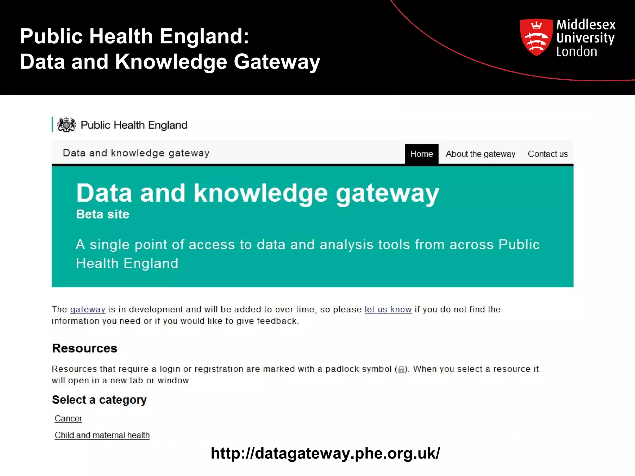 Public Health England:
Data and Knowledge Gateway

http://datagateway.phe.org.uk/

 