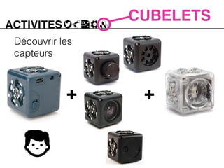 ACTIVITES
CUBELETS
+ +
Découvrir les
capteurs
 