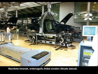 Neurketa tresnek, ordenagailu bidez ematen dituzte datuak. 