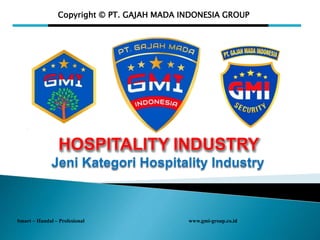 Copyright © PT. GAJAH MADA INDONESIA GROUP
Smart – Handal – Profesional www.gmi-group.co.id
 
