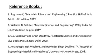 V Raghavan Material Science Pdf 23ME402 Materials and Metallurgy- PPT.pptx