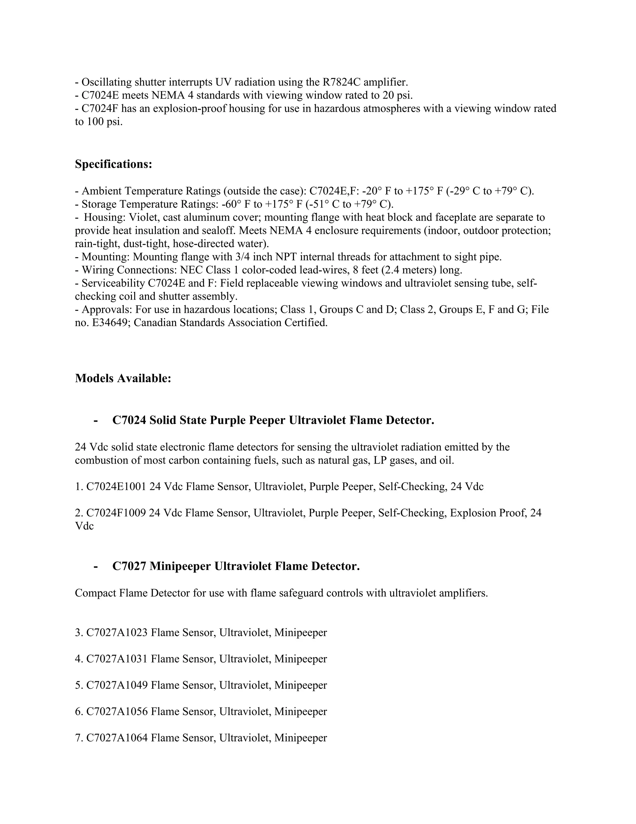 23 new honeywell flame detectors from