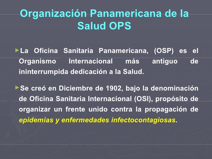 2 3 OrganizacióN Panamericana De La Salud