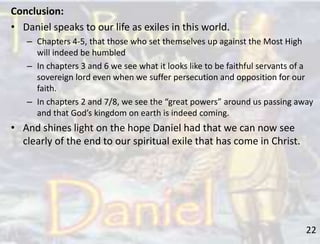 Session 23 Old Testament Overview - Daniel | PPTX