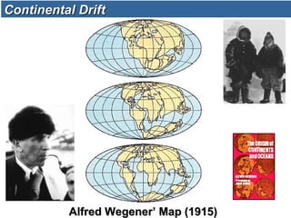 Alfred Wegener’ Map (1915)Alfred Wegener’ Map (1915)
Continental DriftContinental Drift
 