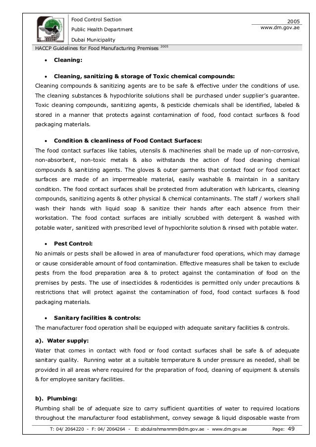 Haccp case study