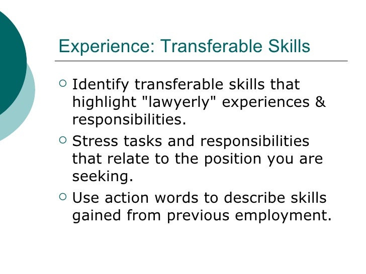 Cover letter highlighting transferable skills