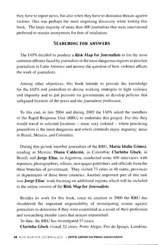23 Risk Map for Journalists | PDF
