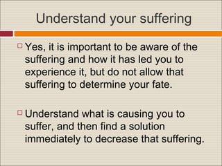 Suffering and feeling numb | PPT