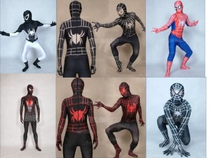 23 suits of cheap spiderman costumes in different types