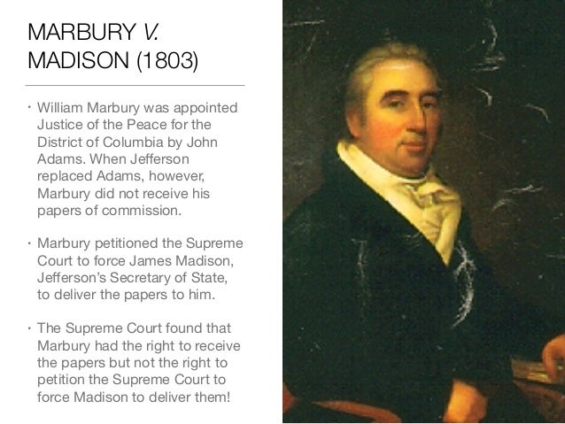Marbury vs madison essay